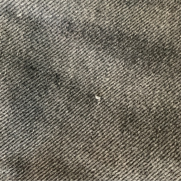 ARITZIA Talula X Agolde High Rise Taper Jeans Raw Hem Black Wash Women’s Size 28 - Picture 16 of 16